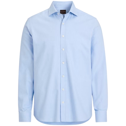 Oscar Jacobson Reg Fit Brushed Flannel Skjorte
